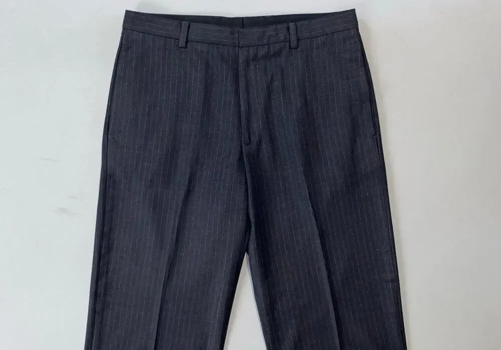 Banana Republic Vintage '02 Y2K Gavin Flat Front Wool Flannel Dress Pants. 35X32